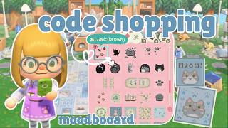 All Cat Blue Cottagecore Island code shopping spree plus moodboard🌿🐱 | ACNH Design Codes You Need