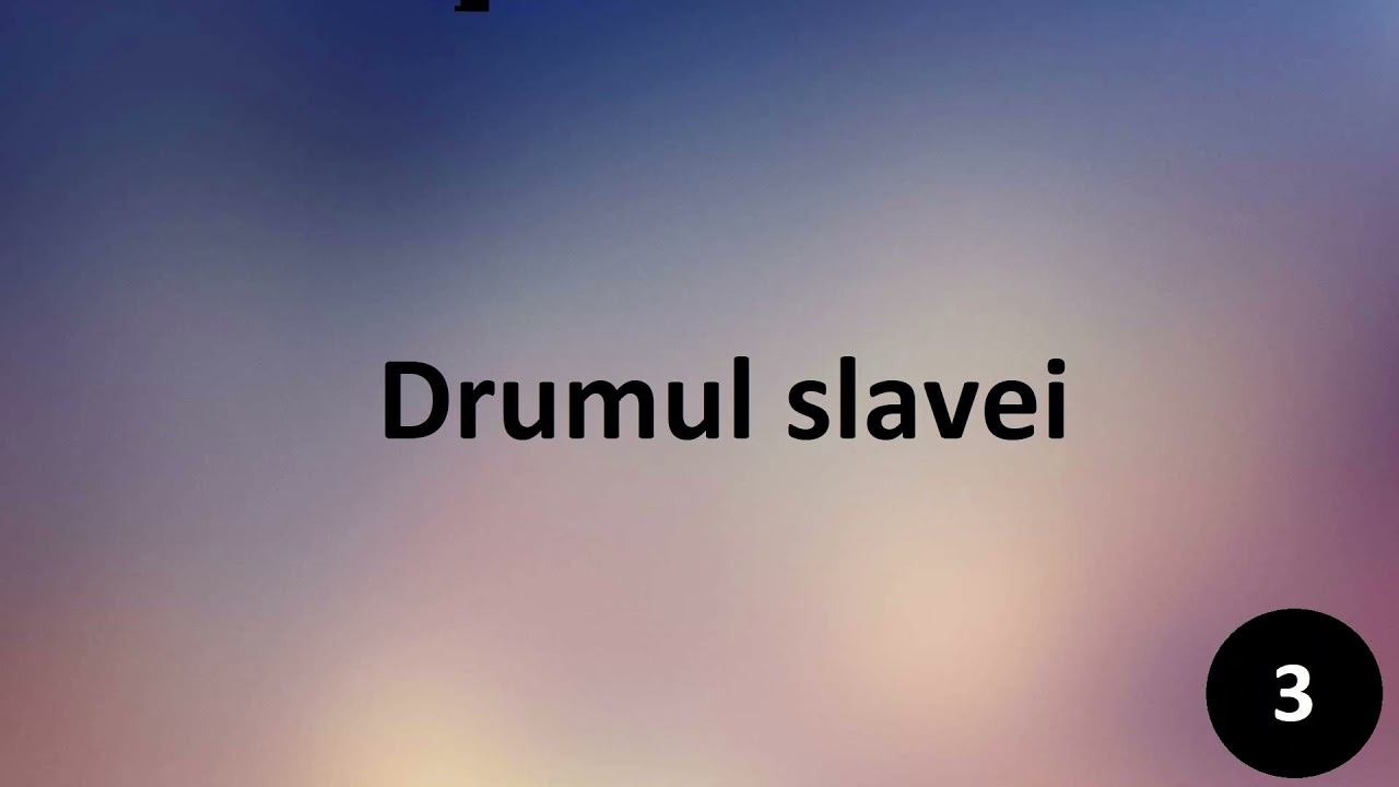 Drumul slavei - negativ cu versuri