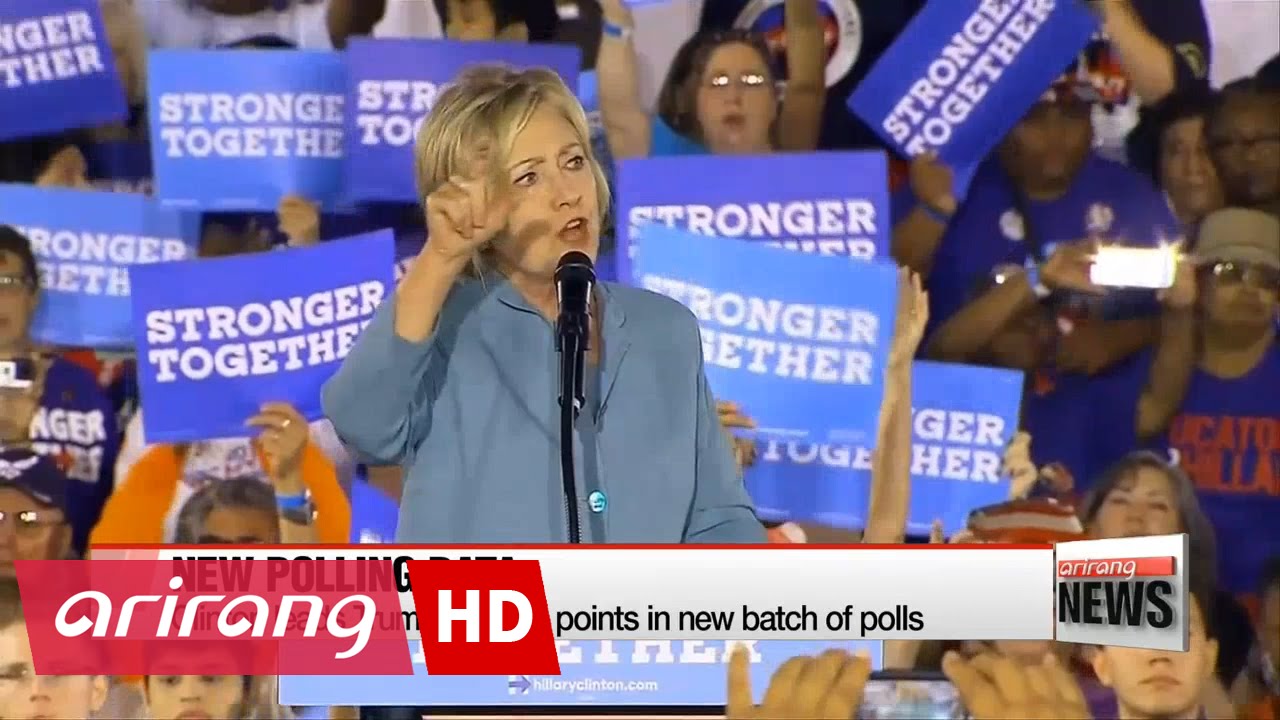 Clinton leads Trump by 9-15 points in new polls - YouTube