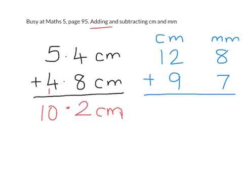 Adding cm and mm