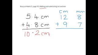 Adding cm and mm