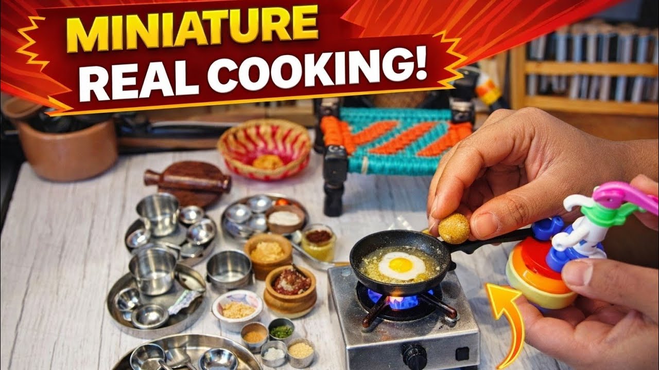 Smal Real Cooking Set Miniature kitchen set tiny real cooking items wholesale Miniatures 1 1 ...
