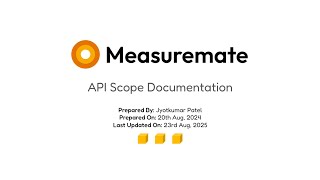 Measuremate - Google - OAuth - Scope - Documentation Video