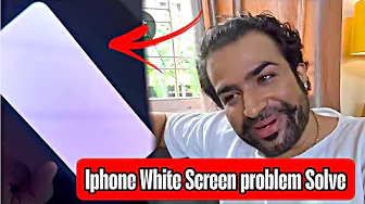 I PHONE WHITE SCREEN PROBLEM  SOLVE  FINALLY  |  IPHONE  13 PRO MAX ( APPLE IPHONE ) 