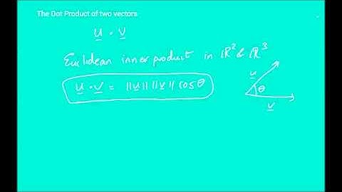 Elementary Linear Algebra  Lecture 17 - Euclidean Vector Spaces (part 2)