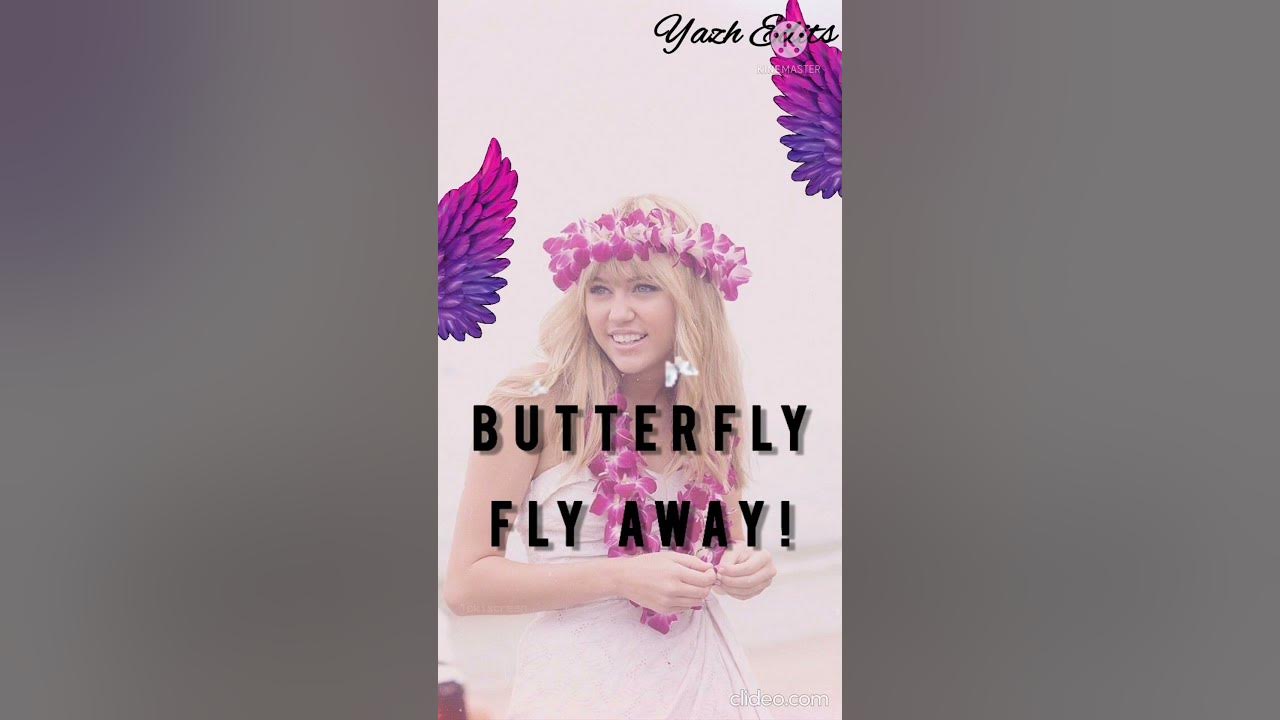 Miley Cyrus Butterfly Fly Away Lyrics Video YouTube