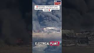 A massive fire in Texas Sunday led to a shelter-in-place order for nearby residents. #breakingnews