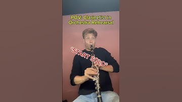 POV: Clarinetist in Orchestra Rehearsal #clarinet