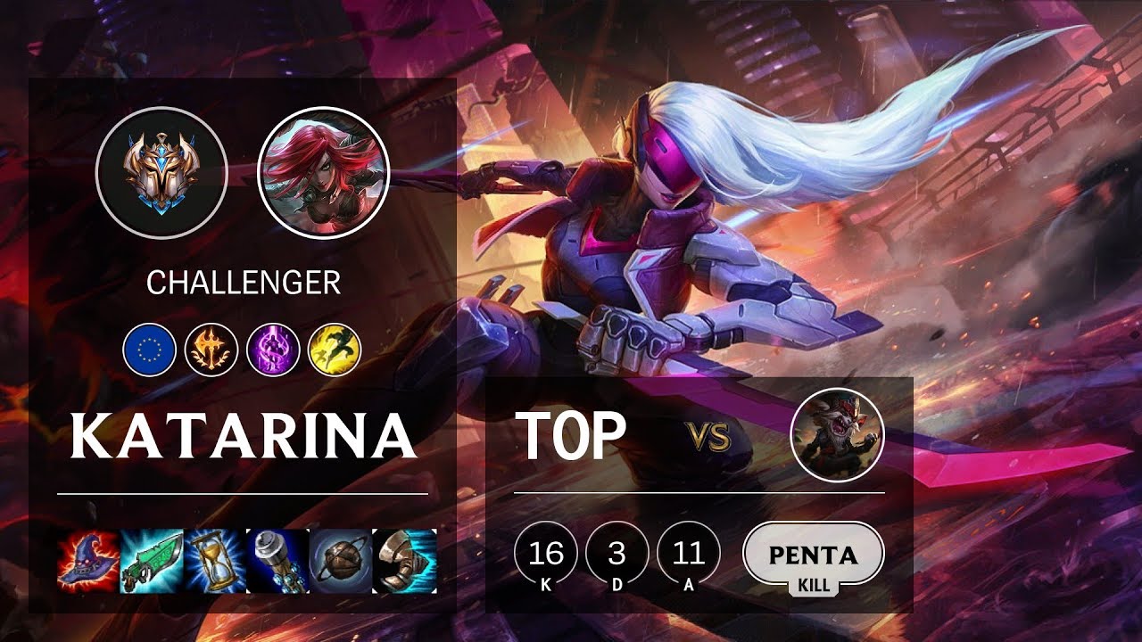Katarina Top vs Kled - EUW Challenger Patch 10.3