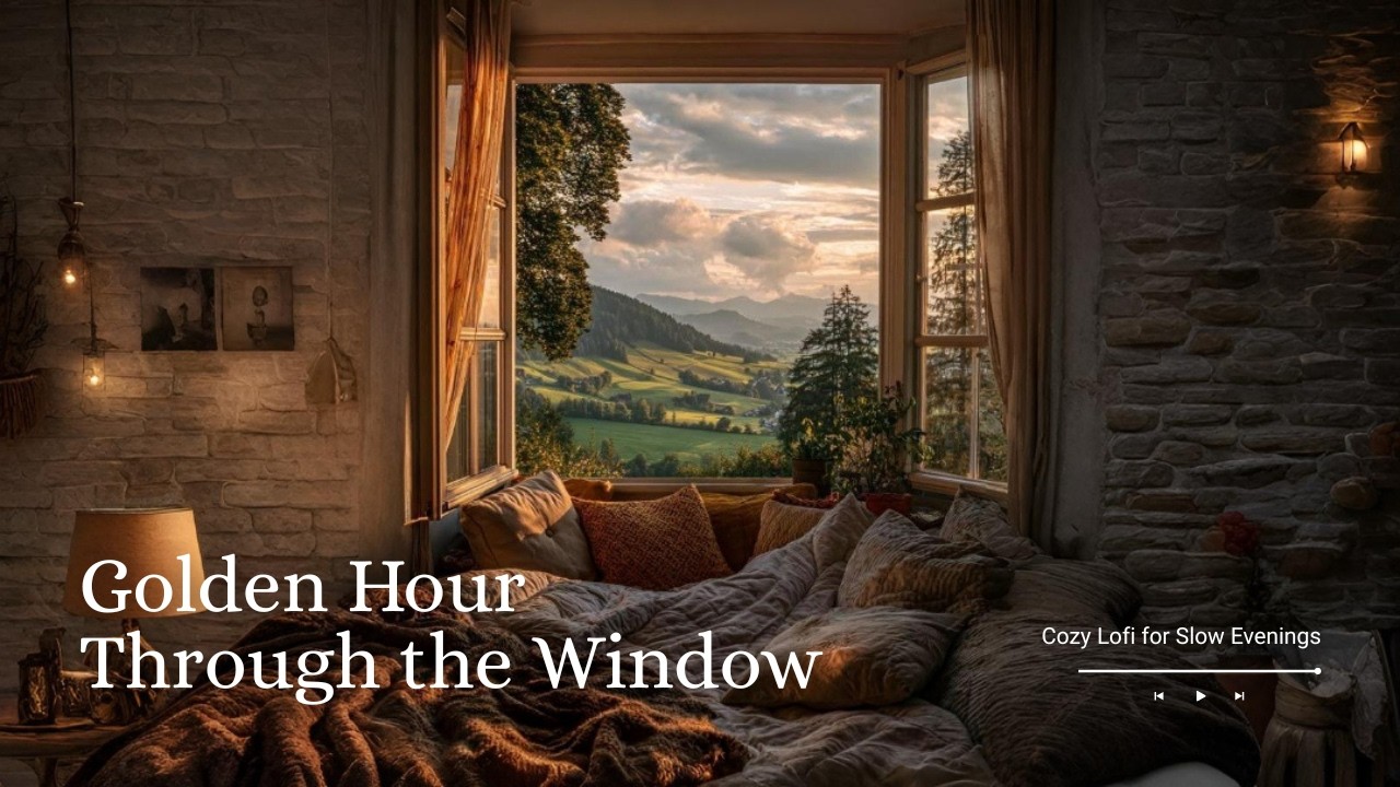 Golden Hour Through the Window ✨ | Cozy Lofi for Slow Evenings