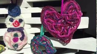 毛糸の"クリスマス飾り"を作る・木工用ボンド❤︎DIY/tutorial/yarn/christmas ornament❤︎#339