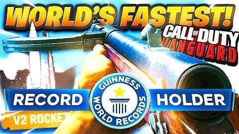 WORLD FASTEST V2 ROCKET! COD VANGUARD