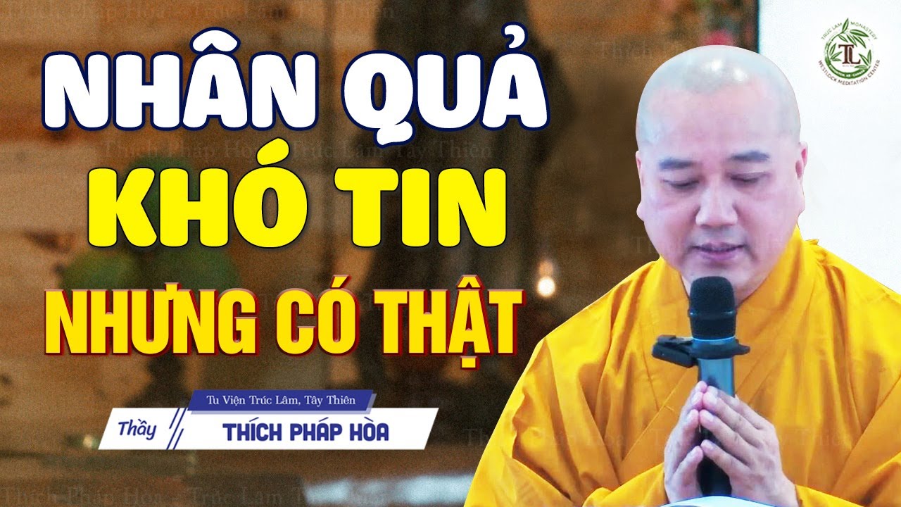 Nhân quả khó tin nhưng là có thật - Thầy Thích Pháp Hòa