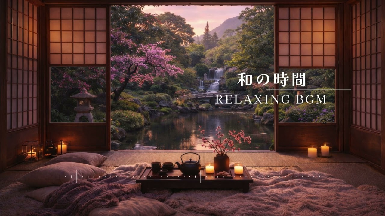 睡眠、作業用BGM『和の時間』途中広告なし