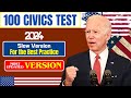 100 Civics Questions 2024, US Citizenship, Interview, Citizenship Test, Ciudadania Americana 2024