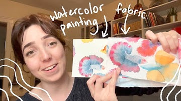 My first fill-a-yard from Spoonflower! From watercolor painting to fabric | May 2023