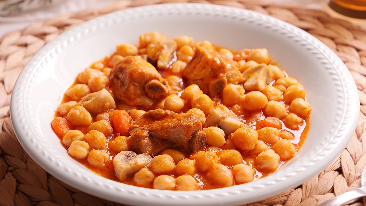 Cómo hacer garbanzos con langostinos