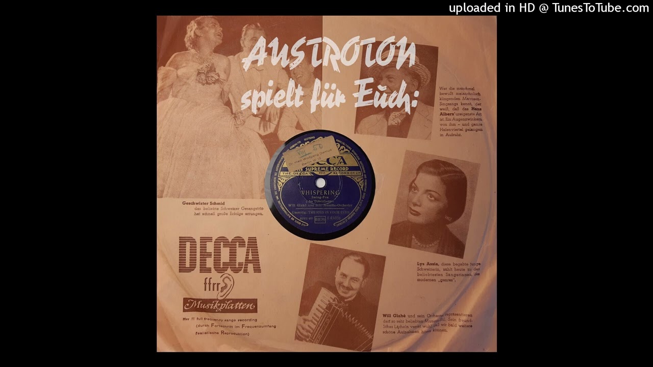 Will Glahé: Whispering - Swing-Fox (Berlin 1950)
