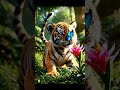 Baby Tiger Tries to Roar! 😂 But It Sounds Like THIS #shorts #cute #tiger #animallife