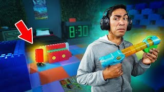 NERF Prop Hunt In a GIANT Bedroom!