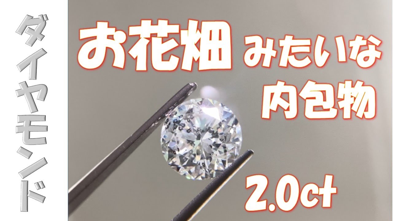 お花畑みたいな内包物【ダイヤモンド】2.0 Gカラー SI2 - YouTube