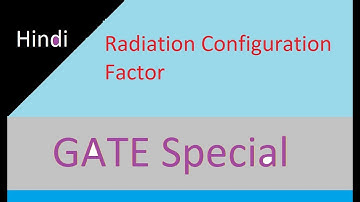 Radiation Configuration Factor in Hindi GATE Previous Year Question