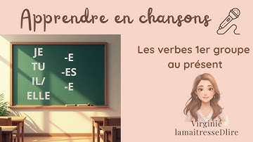 Chanson pour apprendre les verbes du 1er groupe (CP) | Conjugaison au présent en musique 🎤