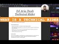 What is a technical rider  how dj stuff works w dj aria dash