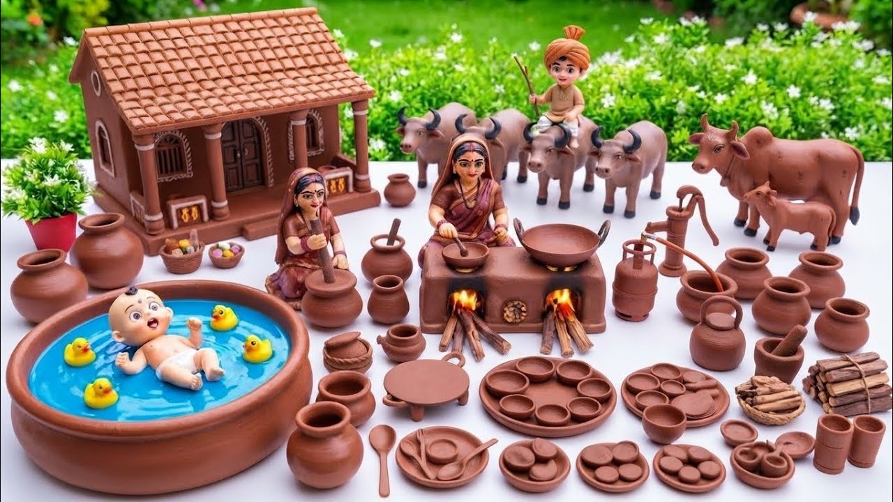 My Handmade Miniature Kitchen! 12 Cute Tiny Clay Items DIY