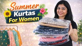 Summer Kurtas For Women | Kurta/Kurti Haul From Amazon