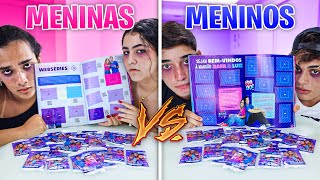 QUEM COMPLETAR O ÁLBUM RAFA E LUIZ PRIMEIRO VENCE! MENINOS VS MENINAS