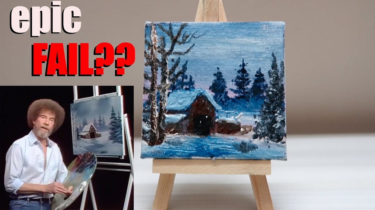 Person Follows Bob Ross' Painting Tutorial In MS Paint, Gets Blown