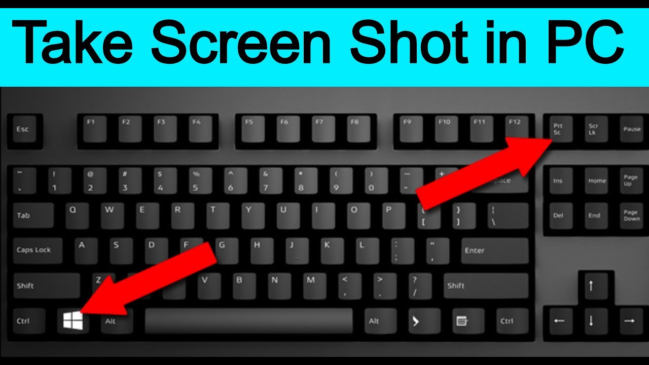 How to take screen short in pc or laptop very easy trick 100% working ...