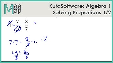 KutaSoftware: Algebra 1- Solving Proportions Part 1