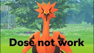 The galarian bird trick in Pokémon GO dose not work.