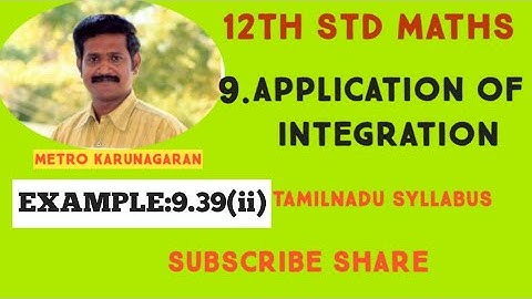 12th Std Maths Example 9.39(ii) Evaluate Integration over 0 to π/2 sin⁴x cos⁶x dx