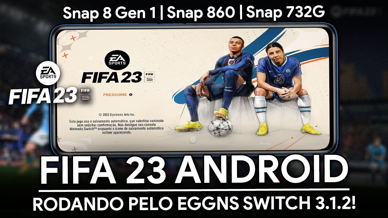 Como jogar FIFA 23 no CELULAR - Gameplay Chikii 