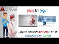 How to convert autocad file to microstation with xref files dwg to dgn