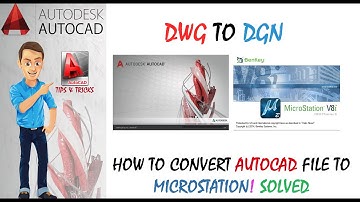 How to convert Autocad file to Microstation with xref files. DWG to DGN