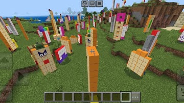 I found numberblocks addon in Minecraft PE 