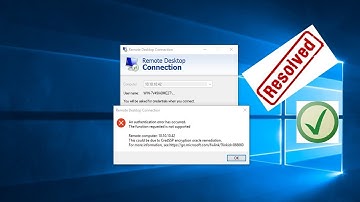 Remote Desktop Error: This could be due to CredSSP encryption oracle remediation