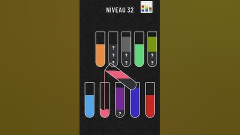 Water sort color puzzle game level 32 solution #shorts