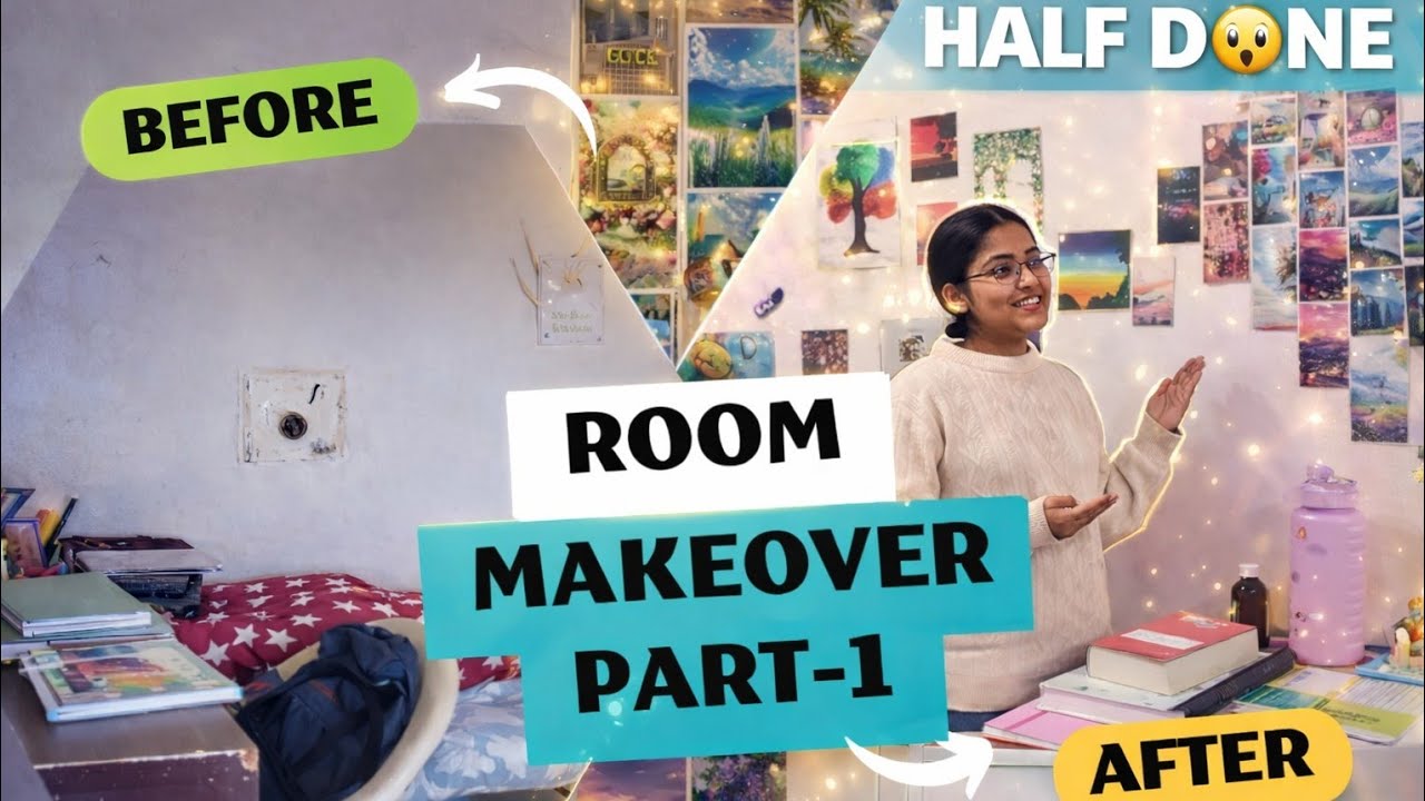 Transforming My Room Slowly ✨ (Half Done)#roommakeover#roommakeoverpart1#roomtransformation
