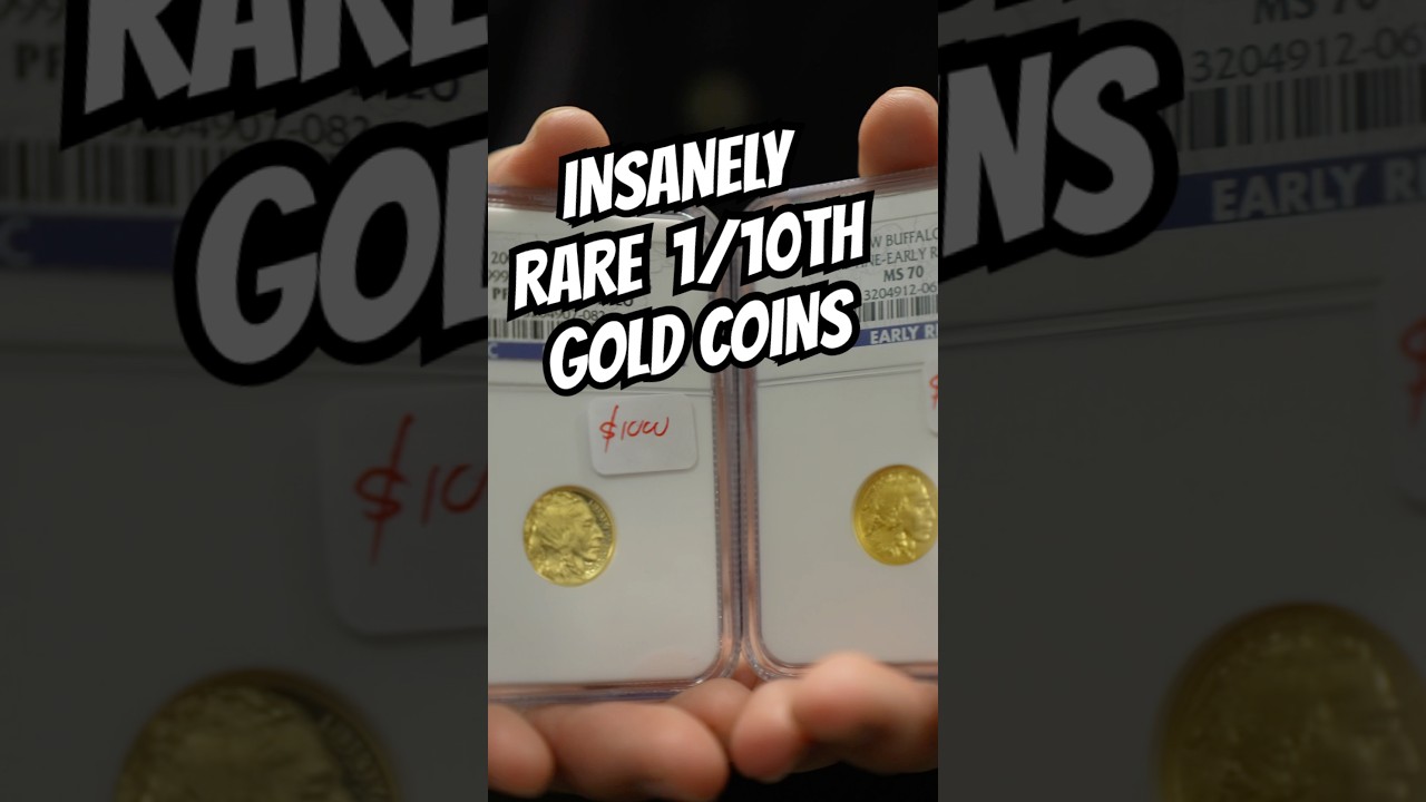 INSANELY RARE GOLD COINS🤑😳 #gold #goldcoins #wealth