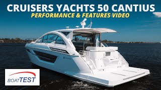 Cruisers Yachts 50 Cantius (2023) Test Video by Boattest.com screenshot 3