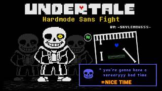 Hard Mode Sans Fight Phase 1 In Undertale BEATEN!