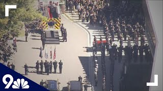 South Metro firefighter paramedic Anthony Palato honored during memorial service, procession