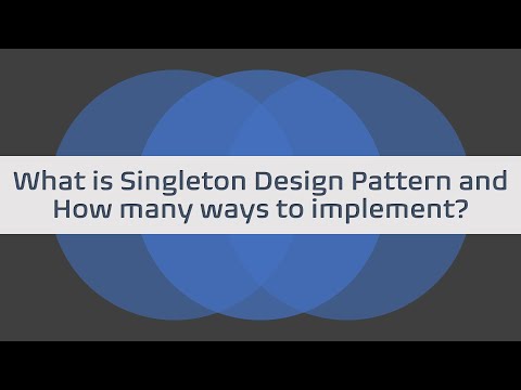 Vidéo: Qu'est-ce qu'une initialisation paresseuse dans Singleton?