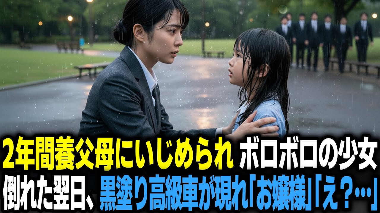 「ママって呼んでもいい…？」ボロボロの少女を救った翌日、黒塗り高級車が現れ、横暴な養父母が崩れ落ちる…