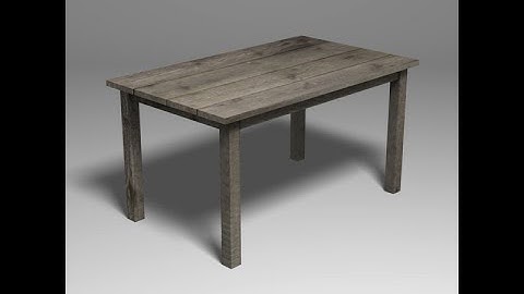 3Ds Max tutorial create a very simple table for beginner by mr.max